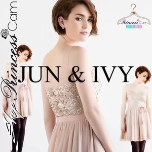 ❤️Jun & Ivy Sequin Sweetheart Dress NWT Sz Large